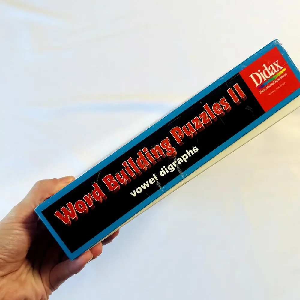 Vintage 1993 Hands On Phonics Word Building Puzzles II Vowel Digraphs
